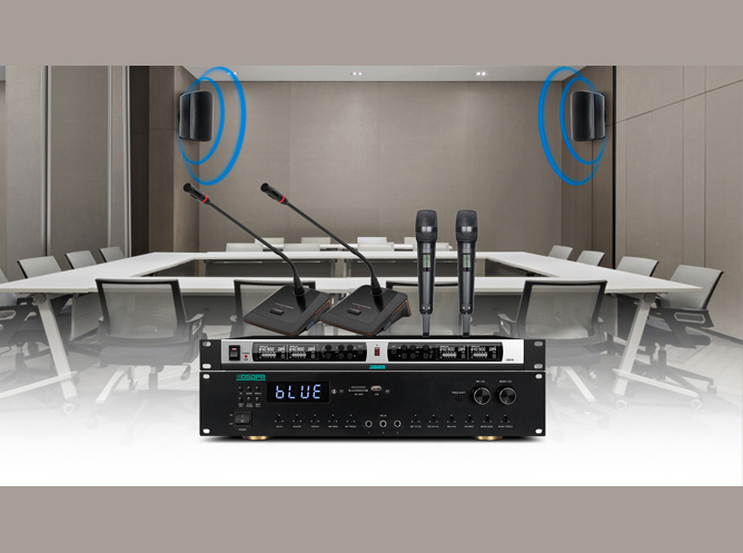 Hệ thống hội nghị âm thanh kinh tế cho phòng hội nghị của trạm