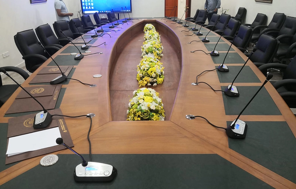 Hệ thống hội nghị âm thanh thông minh cho phòng hội nghị moi ở kuwait
