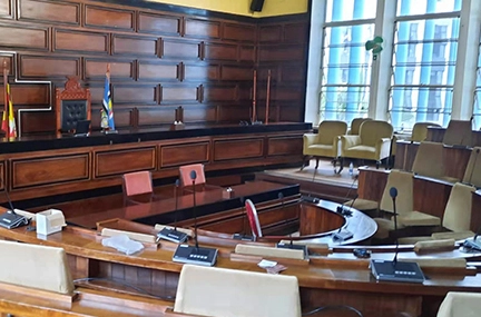 Hệ thống hội nghị Dante cho Chính Quyền Thủ Đô kampala ở Uganda
