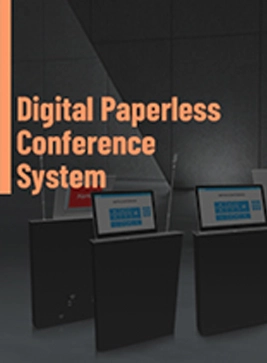 Hệ thống hội nghị kỹ thuật số không cần giấy tờ Brochure