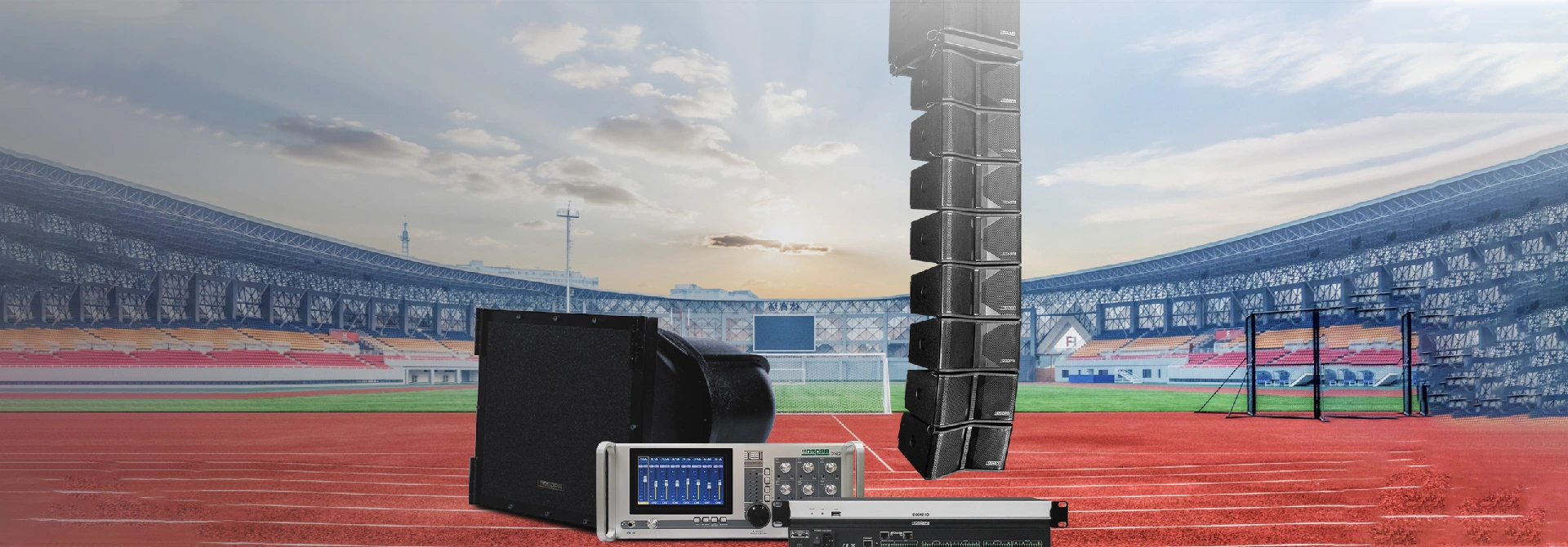 Giải pháp hệ thống âm thanh chuyên nghiệp cho sân vận động ngoài trời lớn