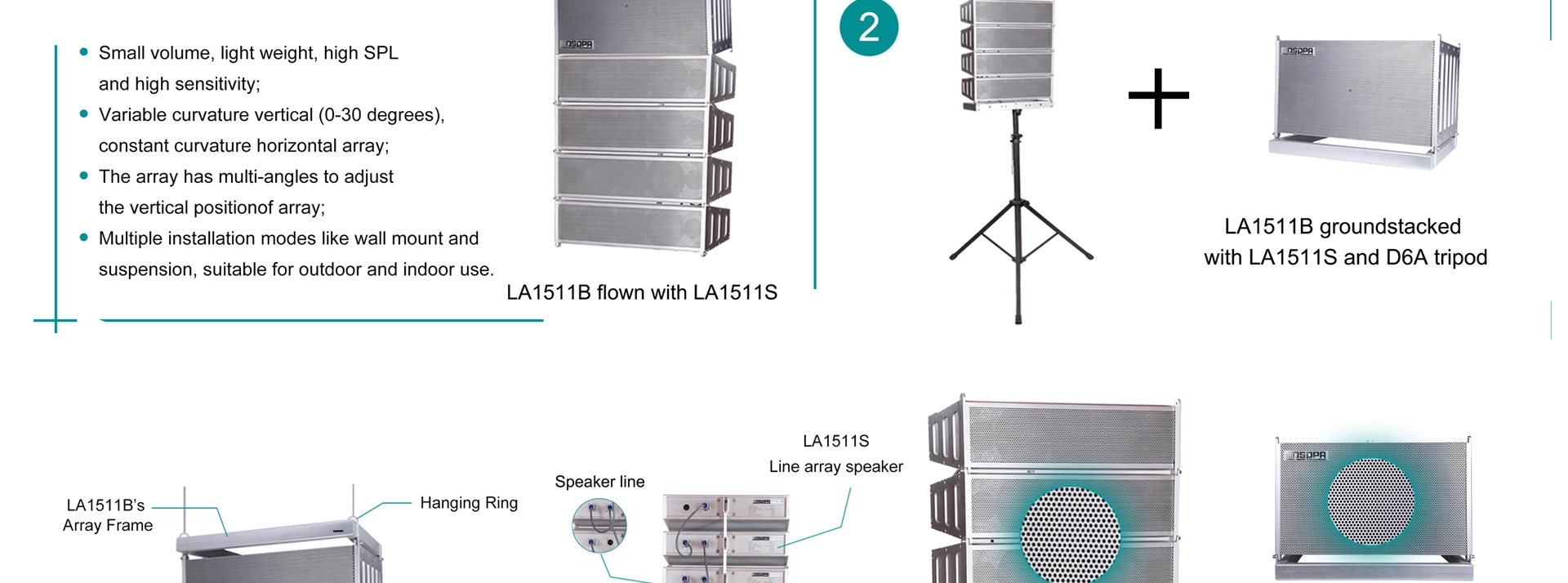 Loa mini Array 300W