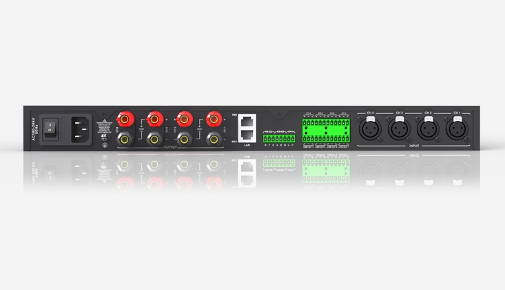 ip network digital amplifier with dsp and dante  4