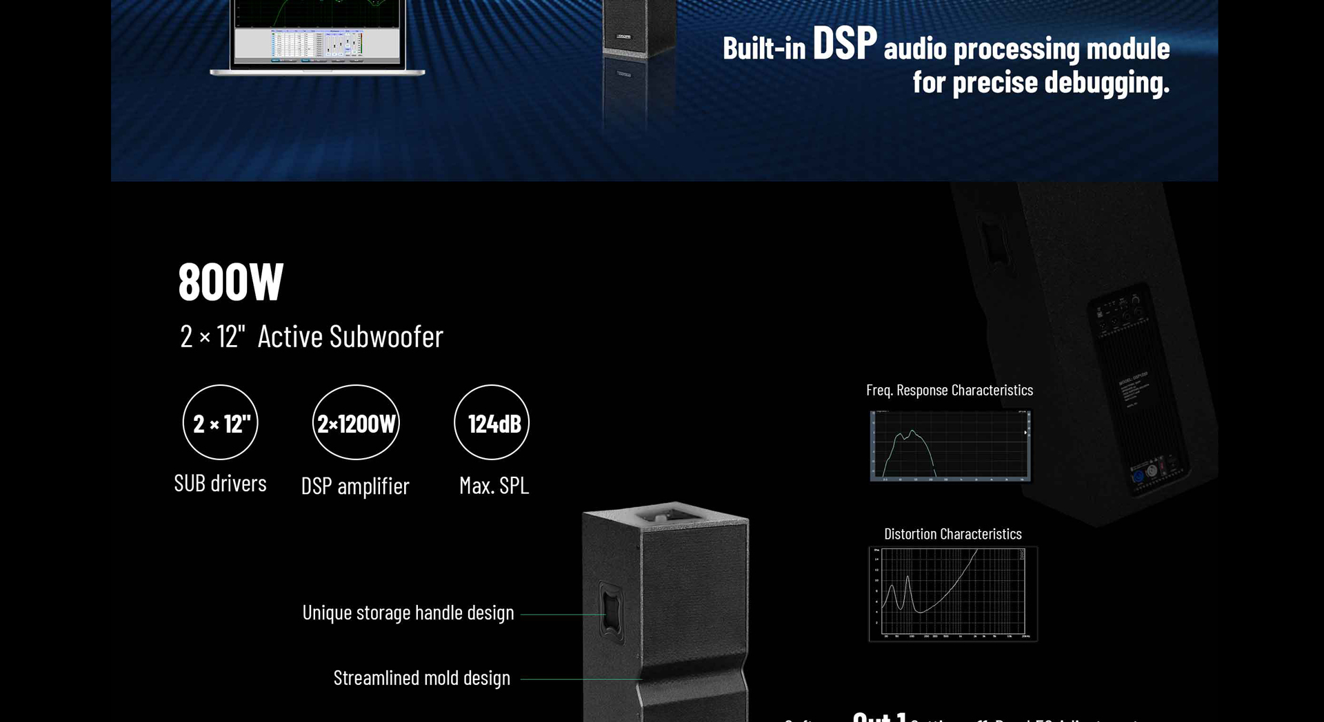 Hệ thống loa mảng Dòng hoạt động chuyên nghiệp 3200W