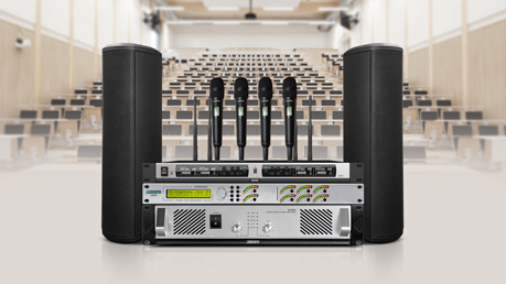 D8826 Pro Audio Processor + DSP3130 Series Conference column Speaker Solution for Medium-sized Report Hall - 翻译中...