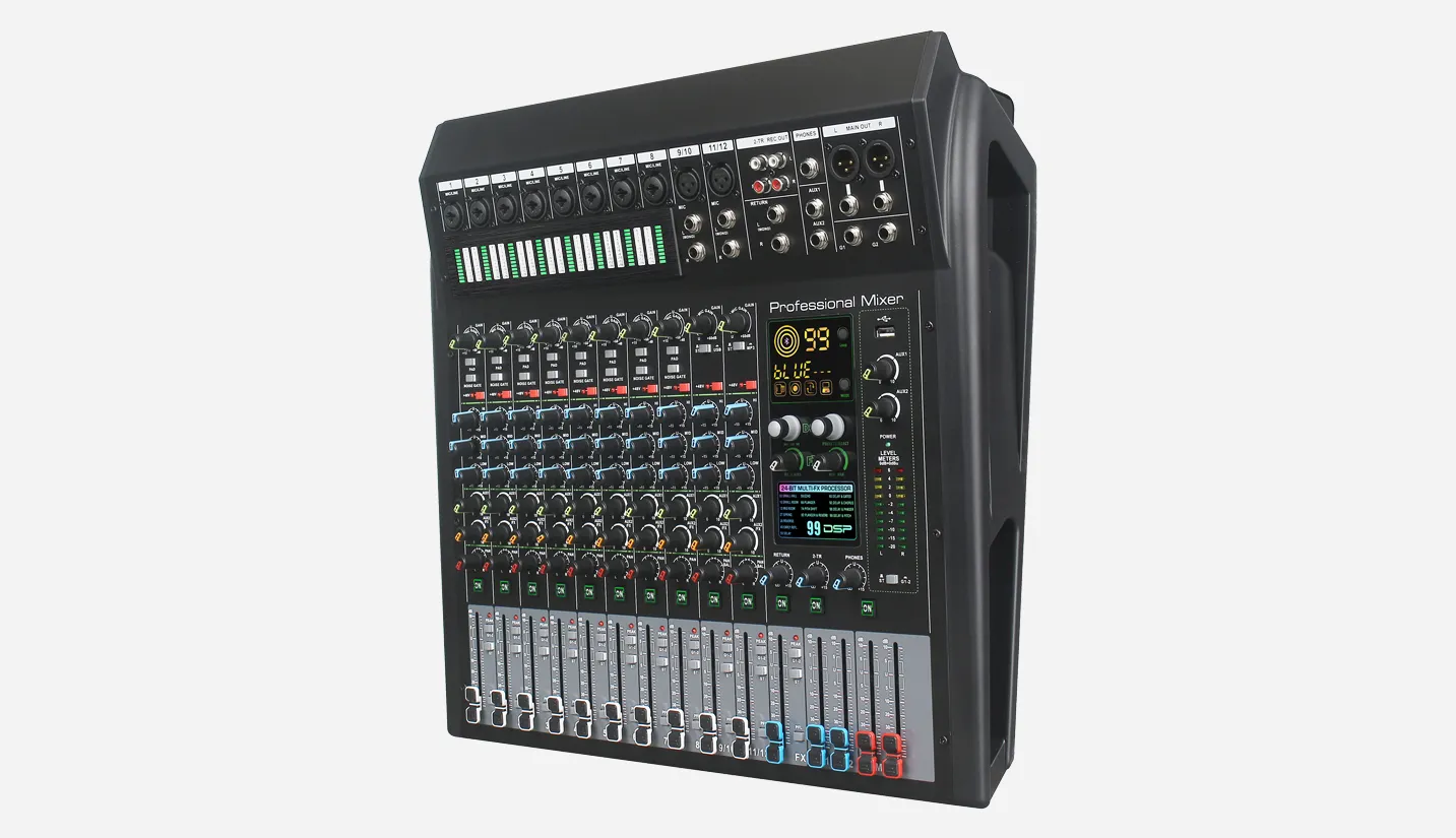 12-Channel Analog Mixing Console - 翻译中...