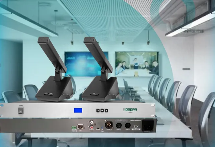 Complete with a central host, chairman and delegate units, and versatile software, the D7401 redefines professional conferencing. - 翻译中...