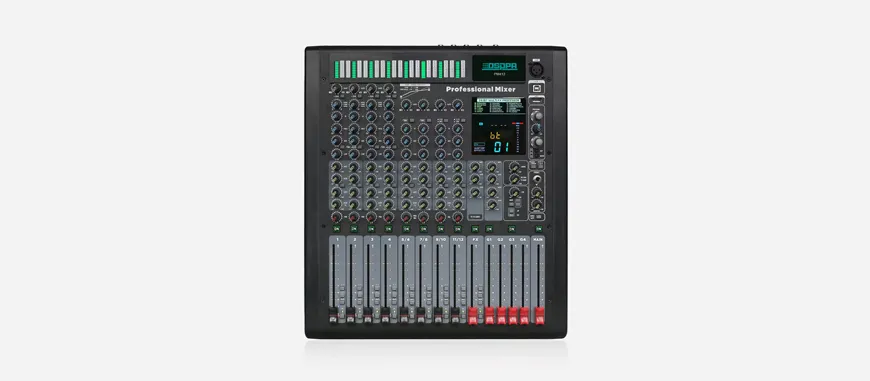 12-Channel 4-Group Bus Mixing Console - 翻译中...
