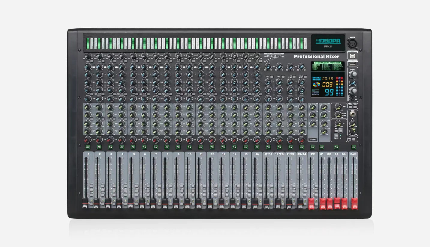 24-Channel 4-Group Bus Mixing Console - 翻译中...