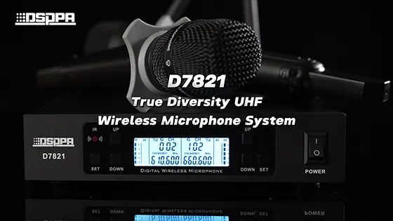 True Diversity UHF Wireless Microphone System D7821 - 翻译中...