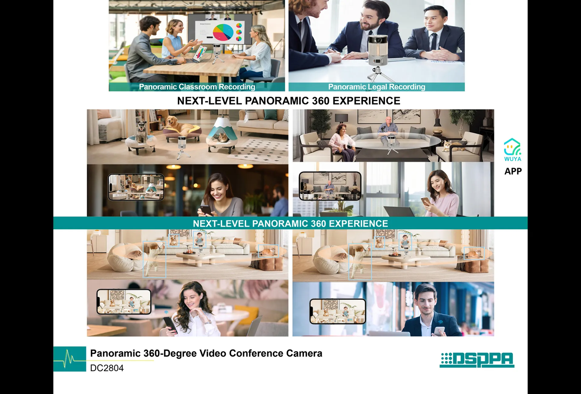 Panoramic 360-degree Video Conference Camera - 翻译中...