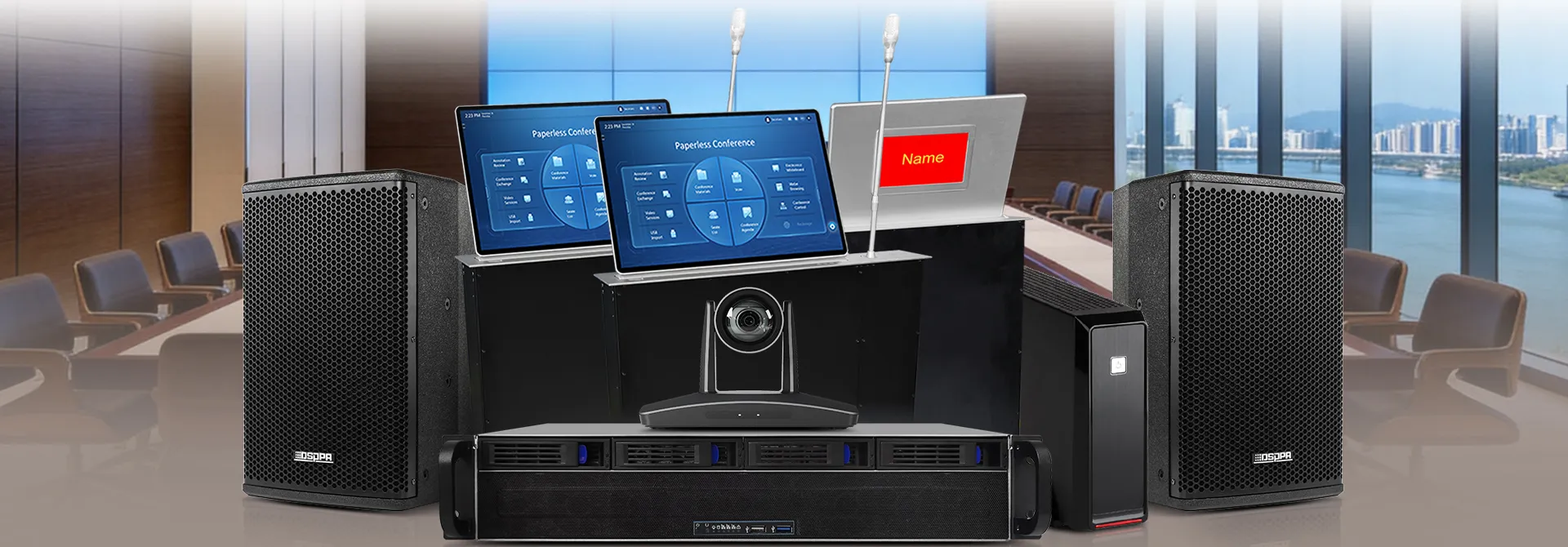 Paperless Conference System Solution for Press Conference Rooms D7600 - 翻译中...